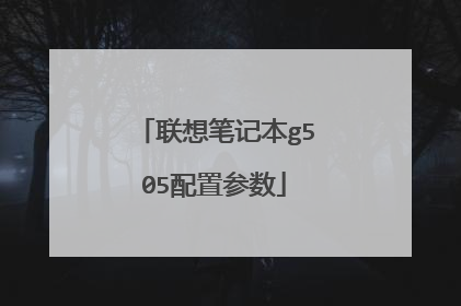 联想笔记本g505配置参数