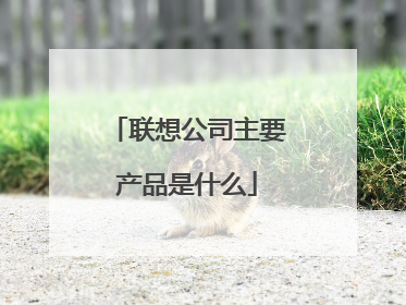 联想公司主要产品是什么