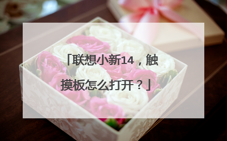 联想小新14,触摸板怎么打开?