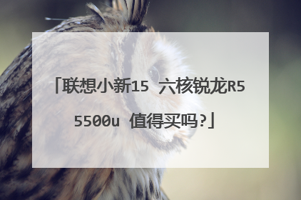 联想小新15 六核锐龙R5 5500u 值得买吗?