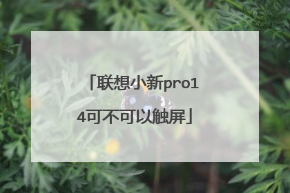 联想小新pro14可不可以触屏