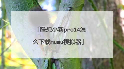 联想小新pro14怎么下载mumu模拟器