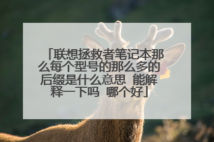 联想拯救者笔记本那么每个型号的那么多的后缀是什么意思 能解释一下吗 哪个好
