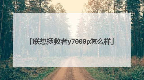联想拯救者y7000p怎么样