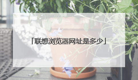 联想浏览器网址是多少