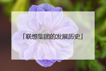 联想集团的发展历史
