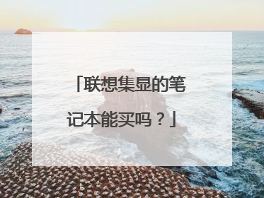 联想集显的笔记本能买吗?