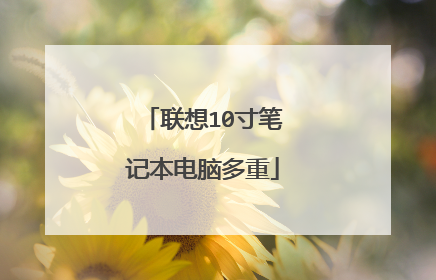 联想10寸笔记本电脑多重