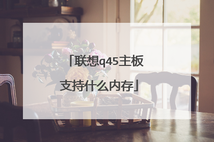联想q45主板支持什么内存