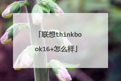 联想thinkbook16+怎么样