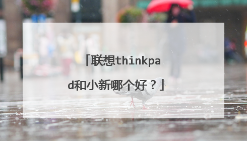 联想thinkpad和小新哪个好?