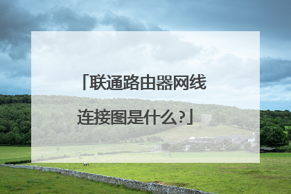 联通路由器网线连接图是什么?