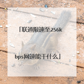 联通限速至256kbps网速能干什么