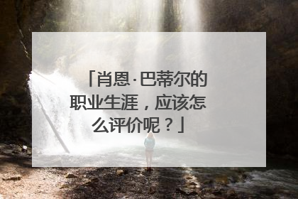 肖恩·巴蒂尔的职业生涯，应该怎么评价呢？