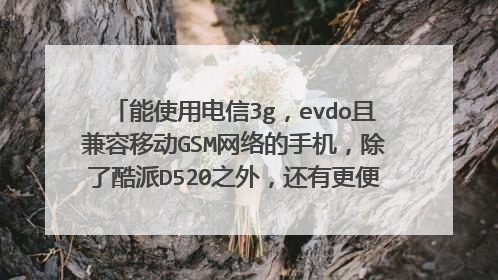 能使用电信3g,evdo且兼容移动GSM网络的手机,除了酷派D520之外,还有更便宜的手机选择吗。快来答啊