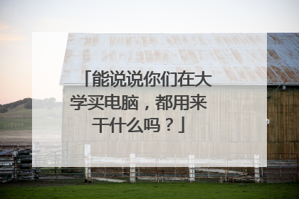 能说说你们在大学买电脑,都用来干什么吗?