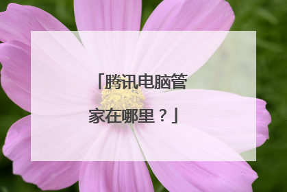 腾讯电脑管家在哪里？