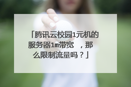腾讯云校园1元机的服务器1m带宽 ,那么限制流量吗?