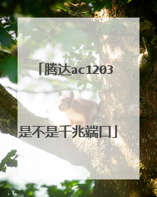腾达ac1203是不是千兆端口
