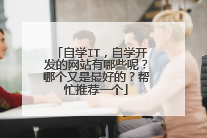 自学IT，自学开发的网站有哪些呢？哪个又是最好的？帮忙推荐一个