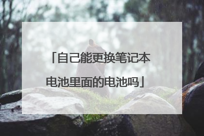 自己能更换笔记本电池里面的电池吗