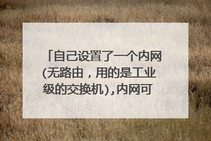 自己设置了一个内网(无路由，用的是工业级的交换机),内网可以互相访问，加了路由后如何设置上外网？
