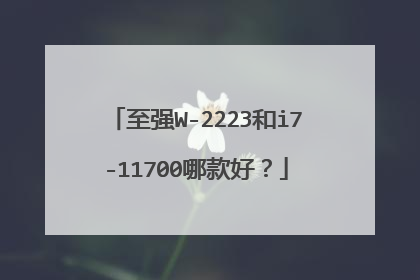 至强W-2223和i7-11700哪款好?