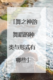 舞之神韵 舞蹈的种类与形式有哪些