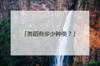 舞蹈有多少种类?