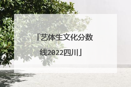 艺体生文化分数线2022四川