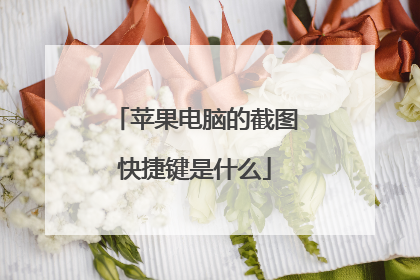 苹果电脑的截图快捷键是什么