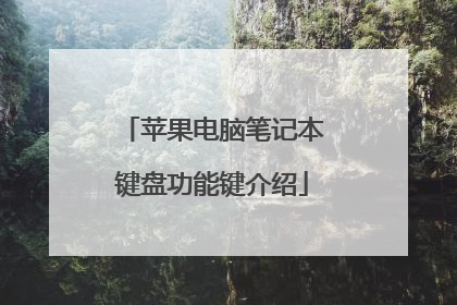 苹果电脑笔记本键盘功能键介绍