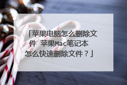 苹果电脑怎么删除文件 苹果Mac笔记本怎么快速删除文件?