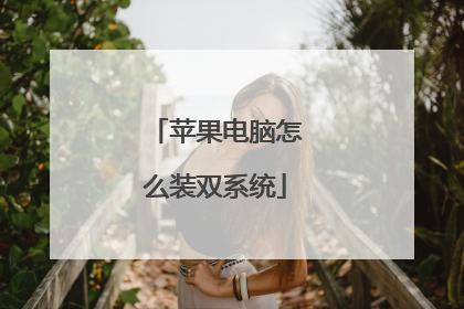 苹果电脑怎么装双系统