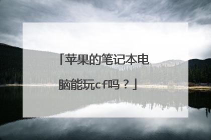 苹果的笔记本电脑能玩cf吗？