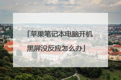 苹果笔记本电脑开机黑屏没反应怎么办