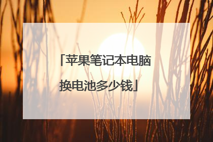 苹果笔记本电脑换电池多少钱