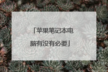 苹果笔记本电脑有没有必要