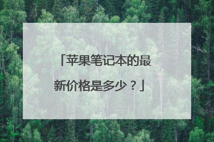苹果笔记本的最新价格是多少?