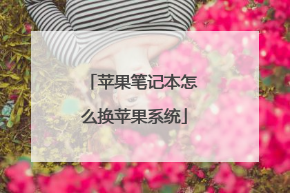 苹果笔记本怎么换苹果系统