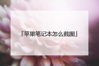 苹果笔记本怎么截图