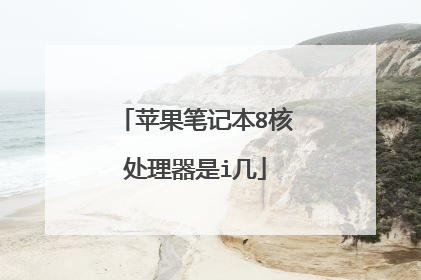 苹果笔记本8核处理器是i几