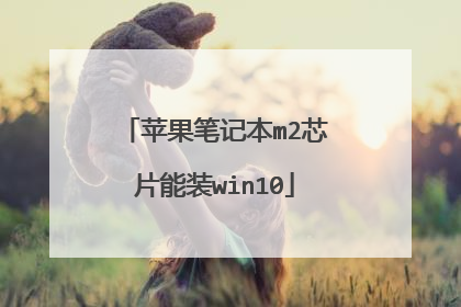 苹果笔记本m2芯片能装win10