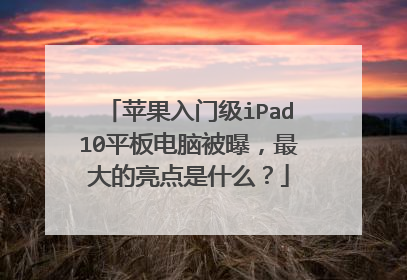 苹果入门级iPad10平板电脑被曝，最大的亮点是什么？