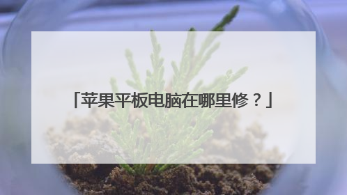 苹果平板电脑在哪里修？