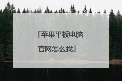 苹果平板电脑官网怎么找
