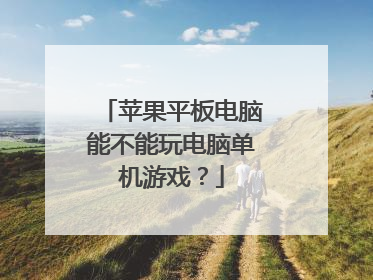 苹果平板电脑能不能玩电脑单机游戏?