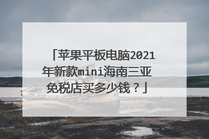 苹果平板电脑2021年新款mini海南三亚免税店买多少钱?