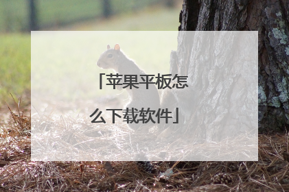 苹果平板怎么下载软件