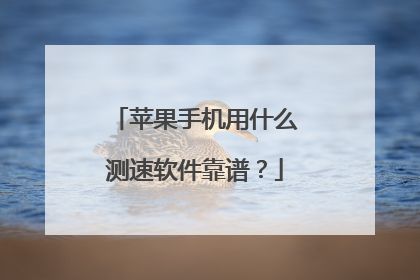 苹果手机用什么测速软件靠谱?